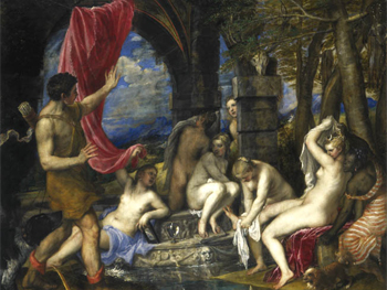 Tiziano. Diana y Acteón, 1556-1559