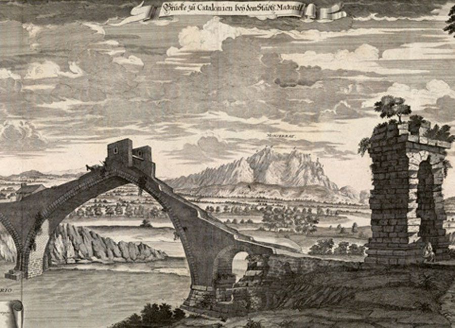 Puente de Martorell, siglo XVIII. Fundación Juanelo Turriano