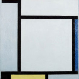 Piet Mondrian. Composición con rojo, azul, negro, amarillo y gris, 1921. Kunstmuseum den Haag