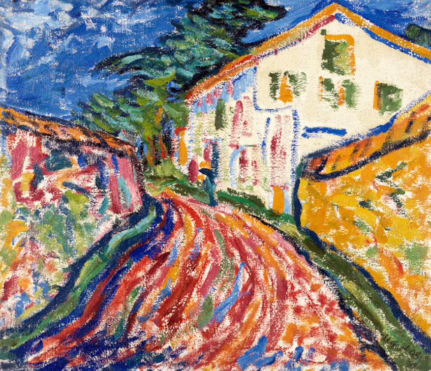 Erich Heckel. Casa en Dangast (La casa blanca), 1908. Museo Nacional Thyssen-Bornemisza