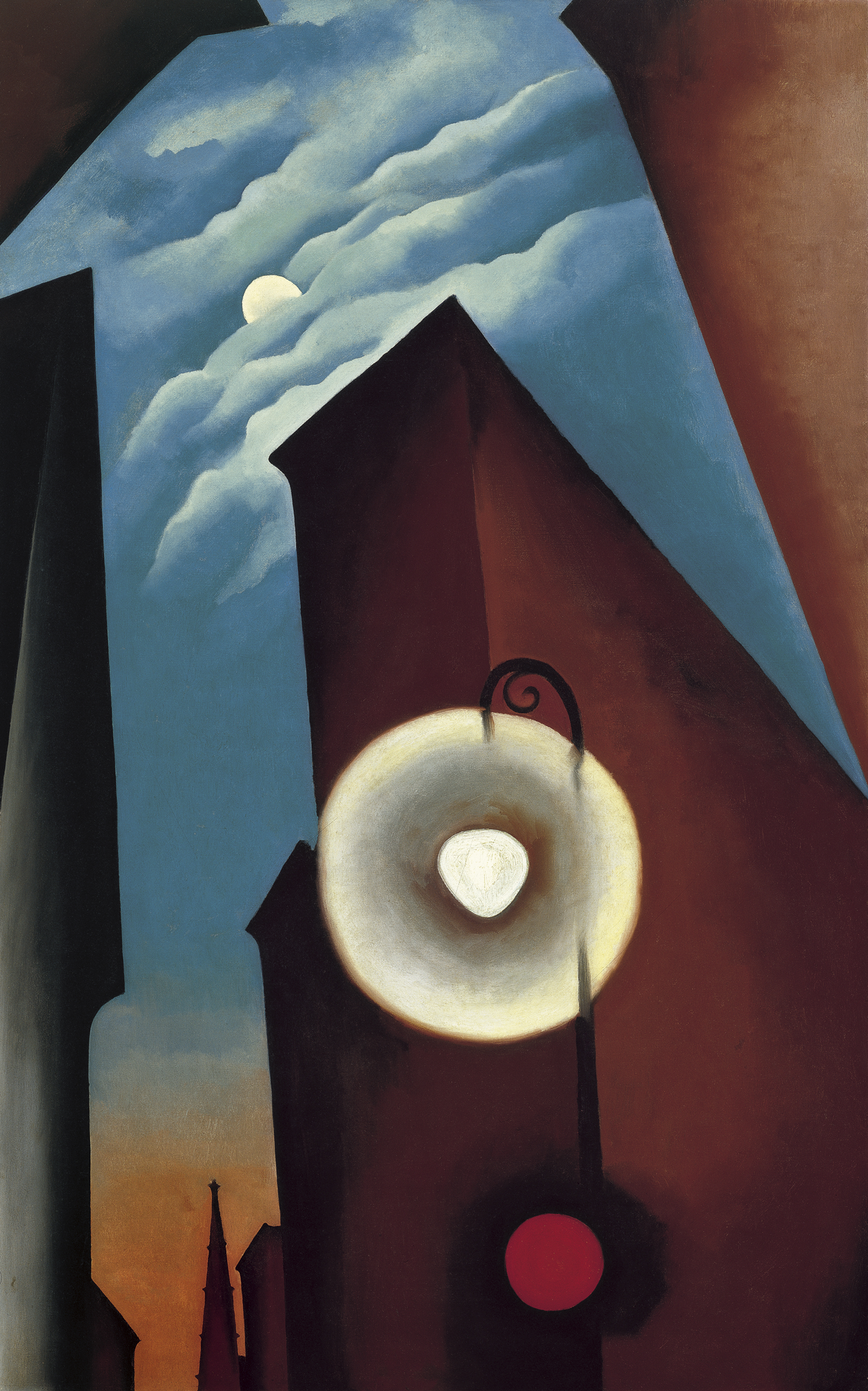 Georgia O'keeffe Calle de Nueva York con luna, 1925. © Georgia O’Keeffe Museum, VEGAP, Madrid