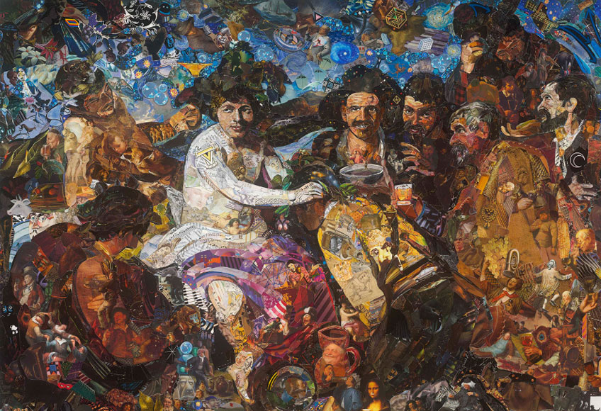 Vik Muniz. Los borrachos. After Velázquez