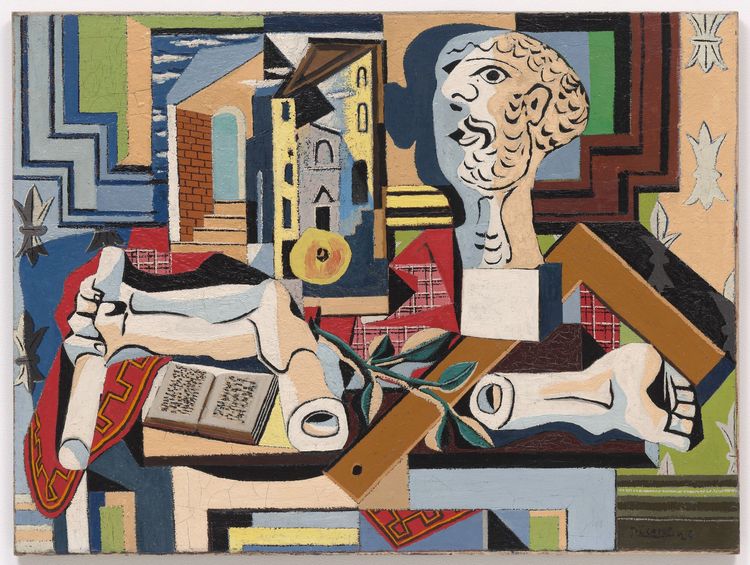 Picasso. Estudio con cabeza de yeso, 1925. The Museum of Modern Art, Nueva York © Archivo digital, The Museum of Modern Art, Nueva York/Scala, Florencia © Sucesión Pablo Picasso, VEGAP, Madrid, 2025