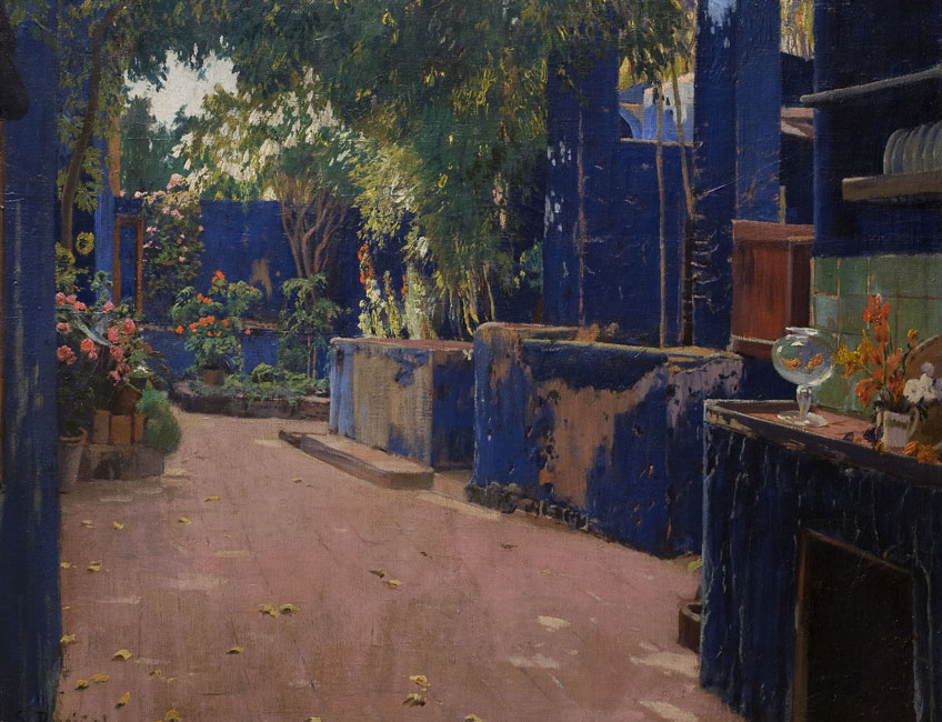 Santiago Rusiñol. Patio azul, 1907. Museu Nacional d’Art de Catalunya. © Museu Nacional d’Art de Catalunya, Barcelona, 2019