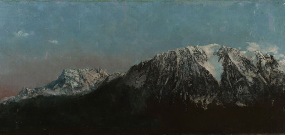 Gustave Courbet. Panorama de los Alpes, hacia 1876. © Musées d'art et d'histoire, Ginebra