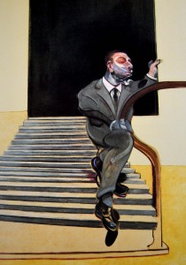 Francis Bacon. Retrato de un hombre bajando una escalera, 1972