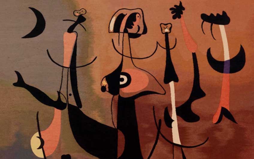 Joan Miró. Rhythmic Figures, or Woman and Birds (detallel), 1934. © 2020 Successió Miró / Artists Rights Society (ARS), New York / ADAGP, Paris
