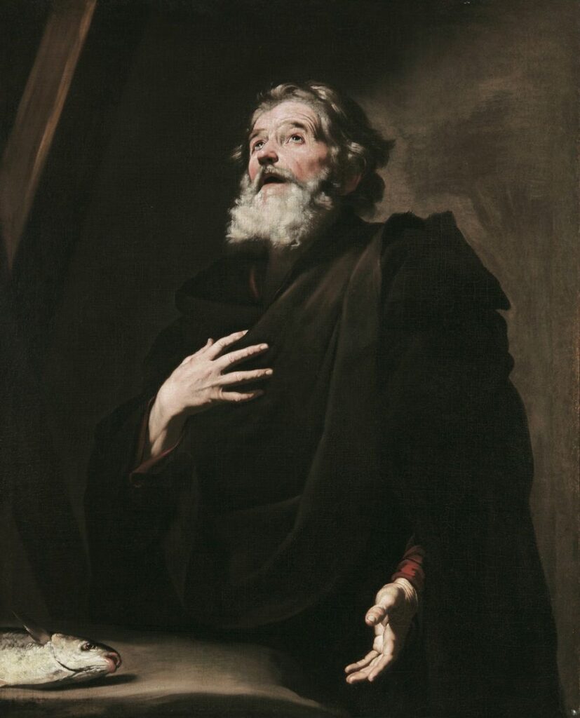 José de Ribera. San Andrés, hacia 1630-1640. Museo de Bellas Artes de Valencia