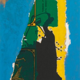 Robert Motherwell. St. Michel Collage with Blue, 1985