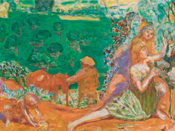 Pierre Bonnard. La Symphonie pastorale (Detail), 1916–1920. Musée d’Orsay, Paris, Schenkung Fondation Meyer 2009 Photo: © Musée d’Orsay © 2012, ProLitteris, Zurich 