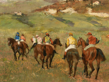 Edgar Degas.  Chevaux de courses, 1884. © Fondation Beyeler 2012, SwitzerlandImpressum