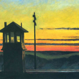 Edward Hopper. Railroad Sunset, 1929. Whitney Museum of American Art