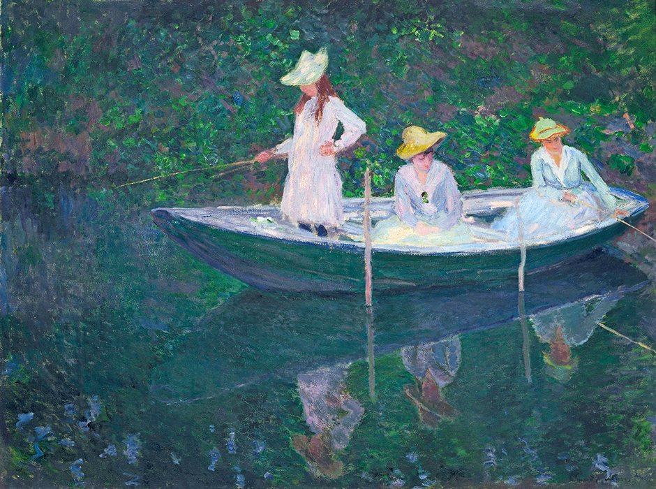 Claude Monet. En el "Norvégienne", hacia 1887. Musée d´ Orsay