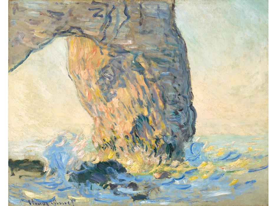 Claude Monet. Olas en Manneporte, hacia 1885. North Carolina Museum of Art