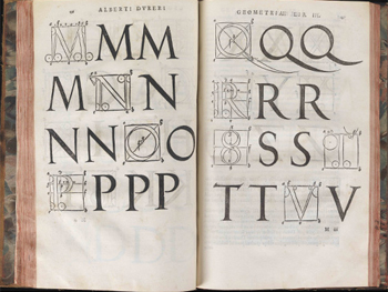 Alberto Durero. Institutionum Geometricarum libris, lineas, superficies & solida corpora tractavit… -- Lutetiae : apud Christianum Wechelum ..., 1532 