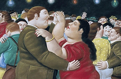 Fernando Botero. Bailarines, 2002. Colección del artista