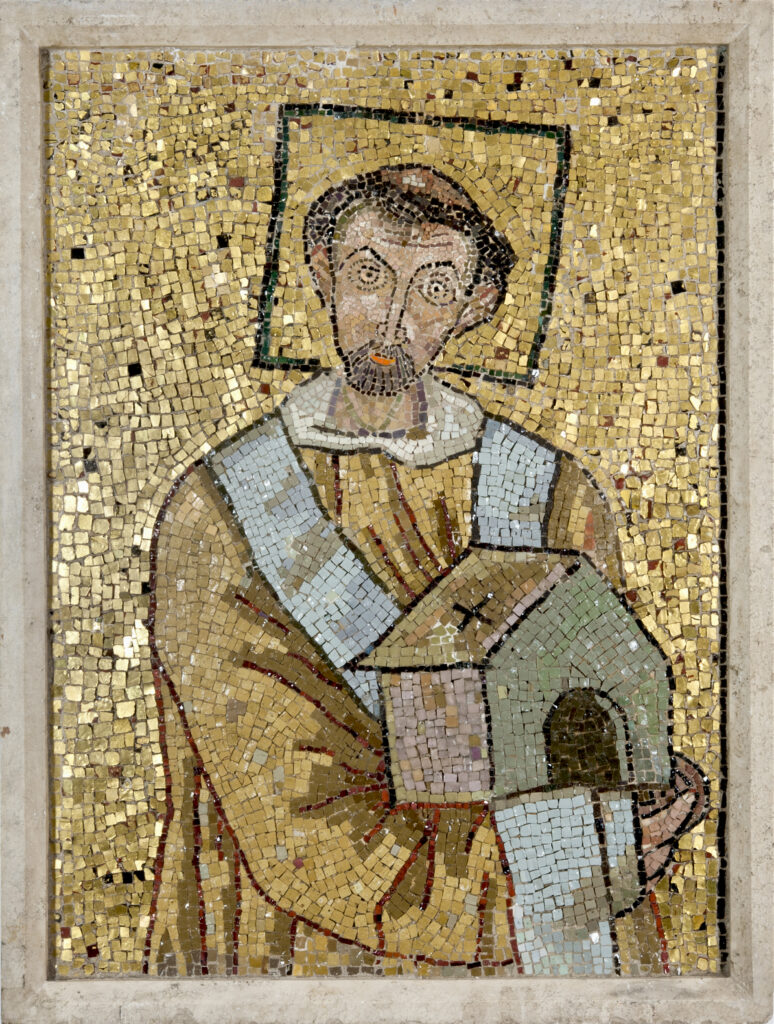 Mosaico con retrato del Papa Juan VII, 705-707. Ciudad del Vaticano