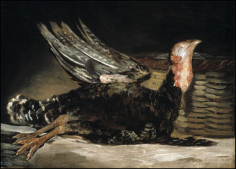 Francisco de Goya. Pavo muerto, 1808-1812. Museo Nacional del Prado