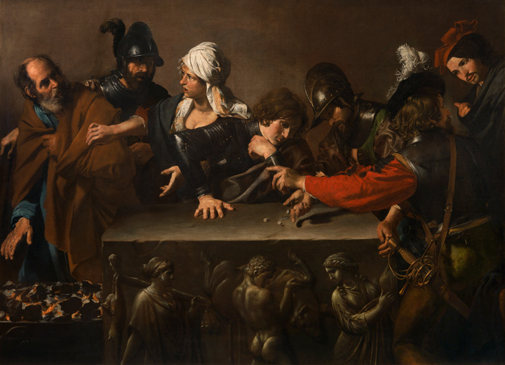 Valentin de Boulogne. Denial of Saint Peter, ca. 1615–1617. Fondazione di Studi di Storia dell'Arte Roberto Longhi, Florencia