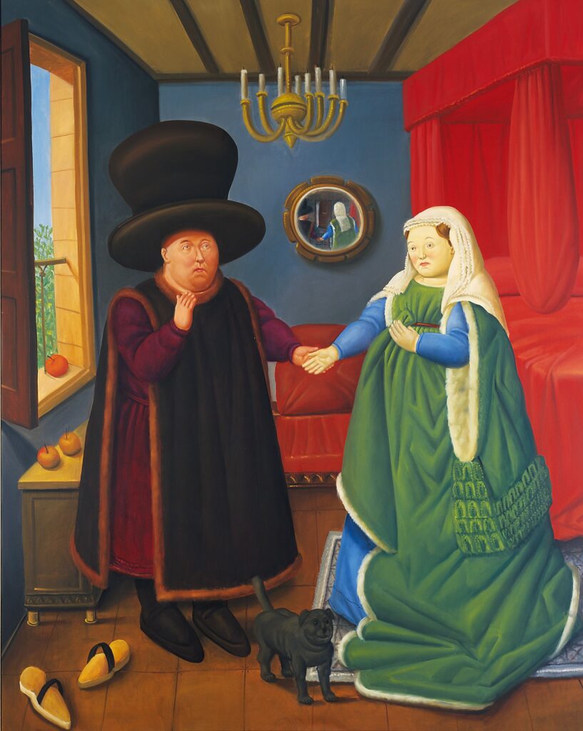 Fernando Botero. The Arnolfini según Van Eyck, 2006