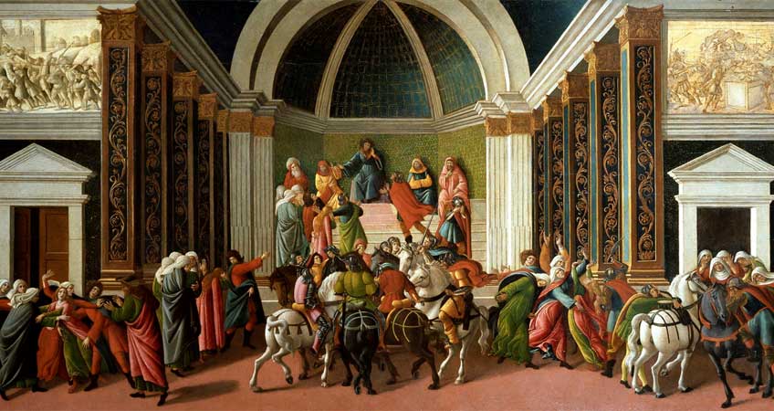 Boticelli. La historia de Virginia, hacia 1500. Accademia Carrara, Bérgamo