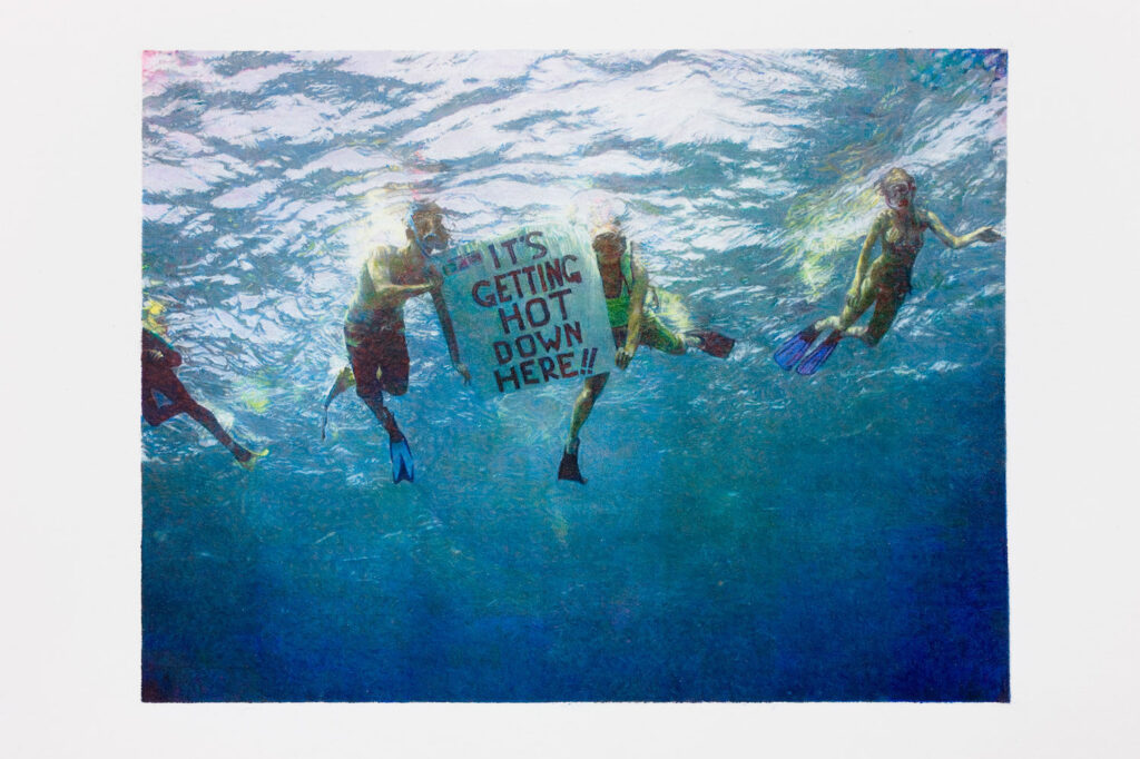 Andrea Bowers. Step it Up Activist, Sand Key Reef, Key West, Florida, Part of North America’s Only remaining Coral Barrier Reef, 2009