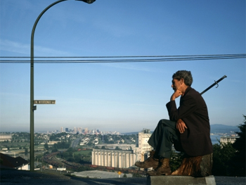 Jeff Wall. The Thinker, 1986. Cortesía del artista