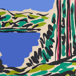 Rosa Torres. Tres árboles y lago, 1993
