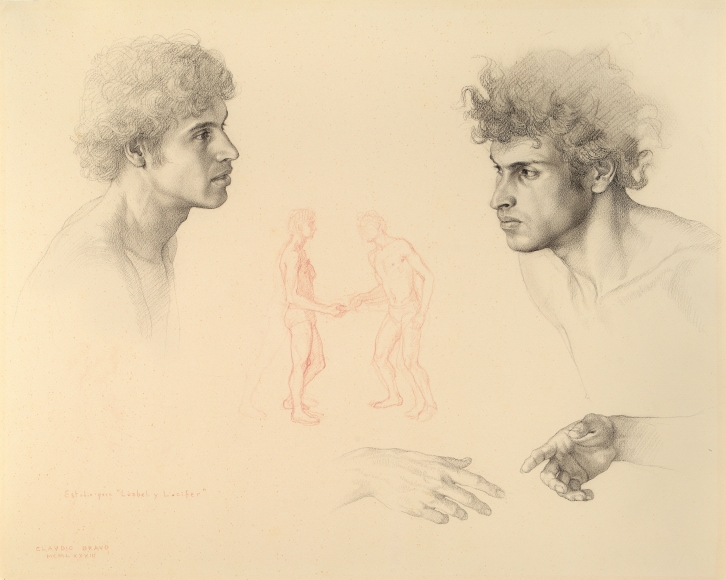 Claudio Bravo. Two Heads and Hands (Study for Luzbel and Lucifer), 1983