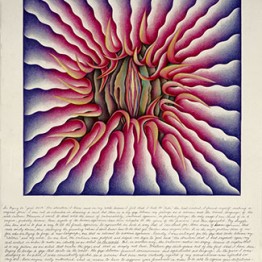 Judy Chicago. Female Rejection Drawing #3, 1974