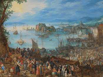 Jan Brueghel el Viejo. Large Fish Market, 1603. © Bayerische Staatsgemäldesammlungen, Alte Pinakothek, München