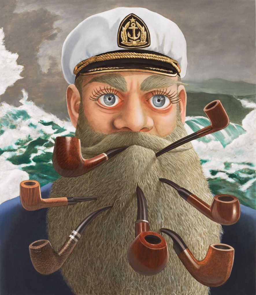 Sean Landers. Captain Homer (Seven pipes for seven seas), 2016. Colección privada. © Cortesía del artista y Rodolphe Janssen, Bruselas