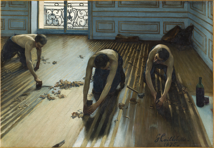 Gustave Caillebotte. Les raboteurs de parquet, 1875. Musée d'Orsay