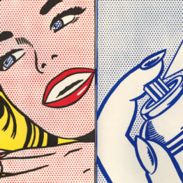 Roy Lichtenstein. Girl/Spray Can from Walasse Ting. 1¢ Life, 1963. © The Trustees of the British Museum. © Estate of Roy Lichtenstein