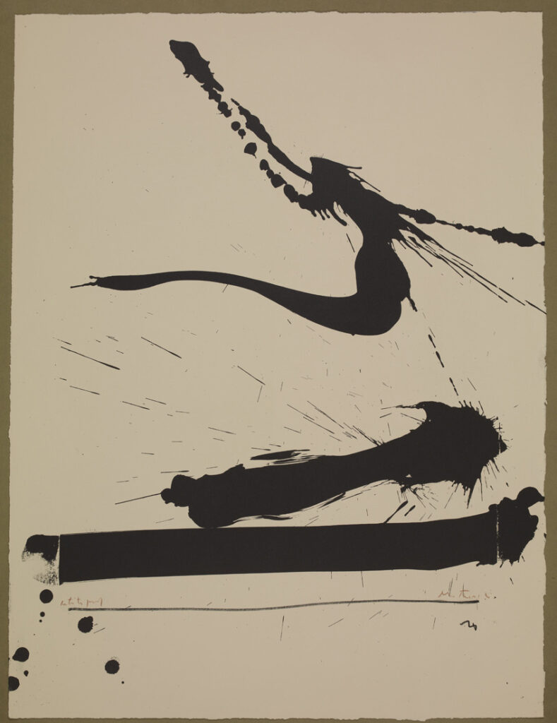 Robert Motherwell. Automatism A, 1965-1966. © The Trustees of the British Museum. Robert Motherwell: ©Dedalus Foundation, Inc./VAGA, NY/VEGAP