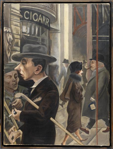 George Grosz. Escena callejera, 1925. © Museo Nacional Thyssen-Bornemisza. Madrid