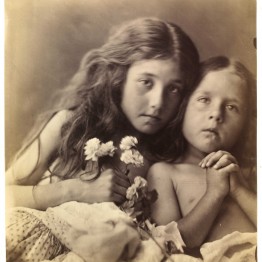 Julia Margaret Cameron. The red and white Roses, 1865