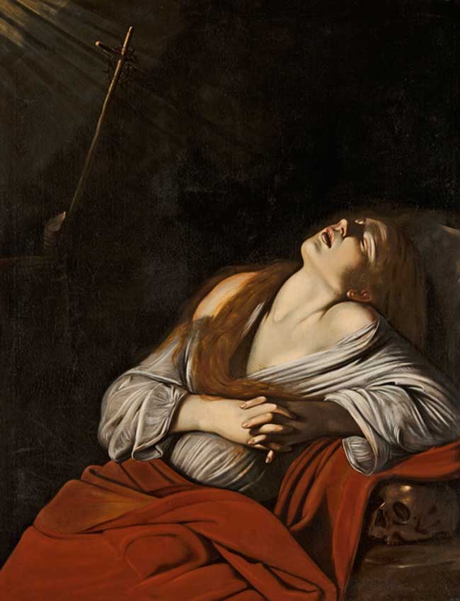 Louis Finson. La Magdalena en éxtasis,  hacia 1613. Marsella, Musée des Beaux-Arts