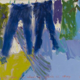 Marta Cárdenas. Altzaga: Mucha ropa tendida azul, 1995
