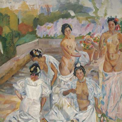 Francisco Iturrino. El baño (Sevilla), c. 1908. Colección Carmen Thyssen-Bornemisza