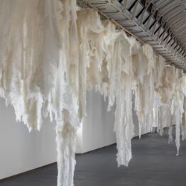 Cecilia Vicuña, el glaciar y el quipu