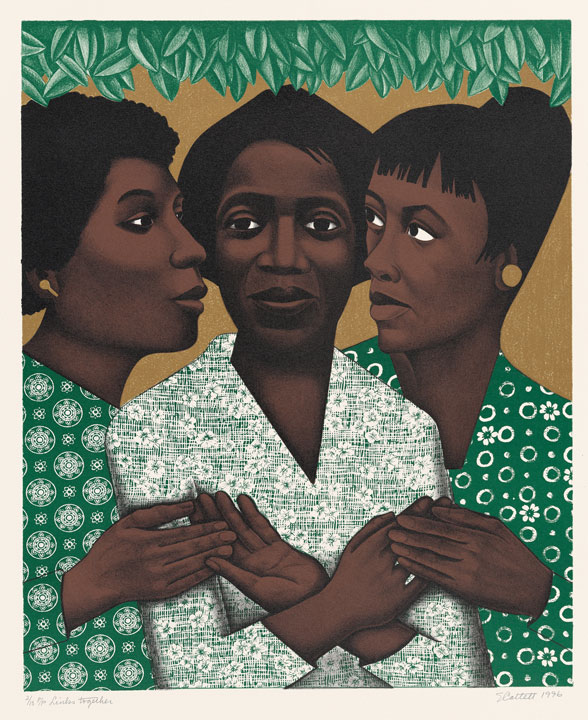 Elizabeth Catlett, J. K. Fine Art Editions Co., Joseph Kleineman, Maureen Turci. Links Together, 1996