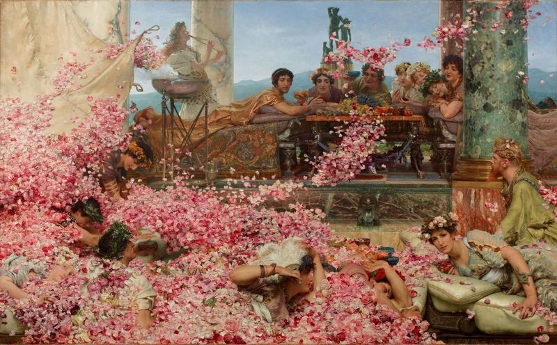 Lawrence Alma-Tadema. Las rosas de Heliogábalo, 1888. Colección Pérez Simón © Studio Sébert Photographes