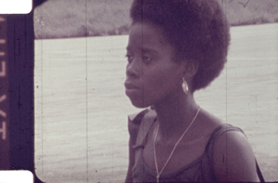 Josefina Crato in O Regresso de Amílcar Cabral (The Return of Amílcar Cabral), 1976. © INCA Guinée-Bissau, José Bolama Cobumba, Josefina Crato, Flora Gomes, Sana na N’Hada