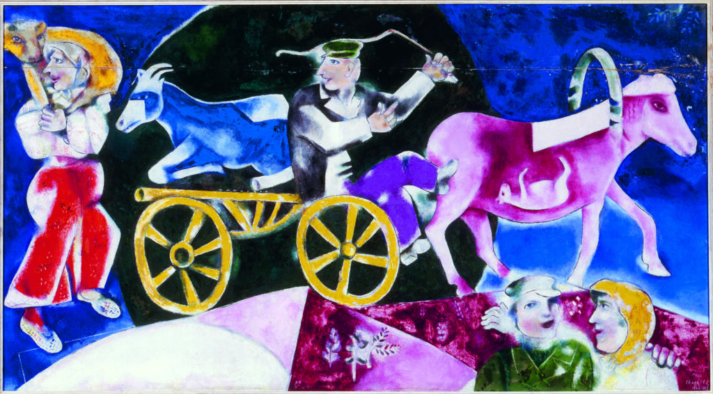 Marc Chagall. Le Marchand de bestiaux, 1922-1923. Musée de Grenoble. Depósito del Centre Pompidou, Musée National d’Art Moderne / Centre de Création Industrielle, París. Dación, 1988 AM 1988-63 © Marc Chagall / VEGAP, Madrid, 2024 © Centre Pompidou, MNAM-CCI, Dist. RMN-Grand Palais / Philippe Migeat