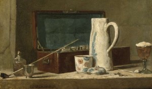 Chardin. La tabaquera, 1737
