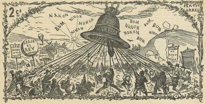 Charivaria. Exposición en CentroCentro. La campana de Gracia. Any II batallada LXII. 1871