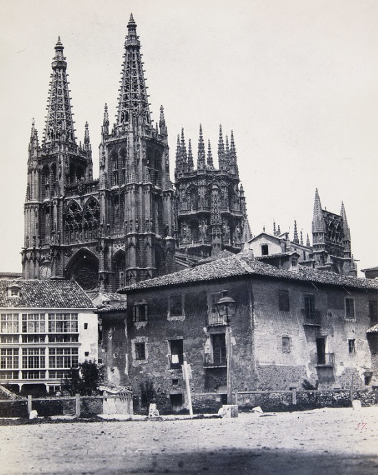 Charles Clifford. Parte alta de la Catedral (Burgos), 1853. Serie Álbum Monumental de España