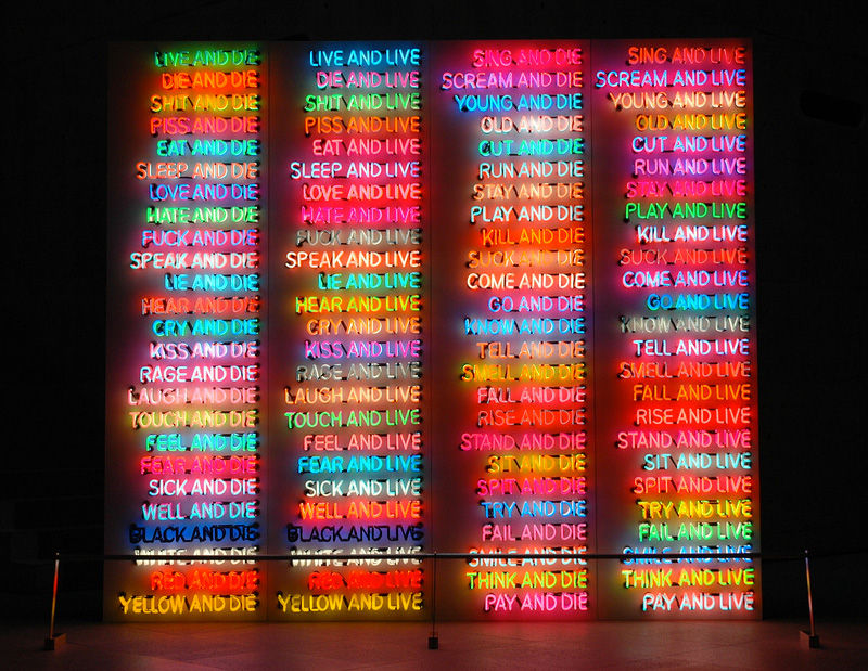 Bruce Nauman. One Hundred Live and Die, 1984
