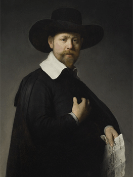 Rembrandt van Rijn. Retrato de Marten Looten, 1632. Image © 2009 Museum Associates/LACMA/Art Resource, NY